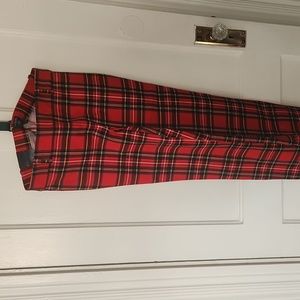J Crew red plaid Winnie pants